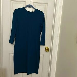 Semi long sleeve dress tight fitting
